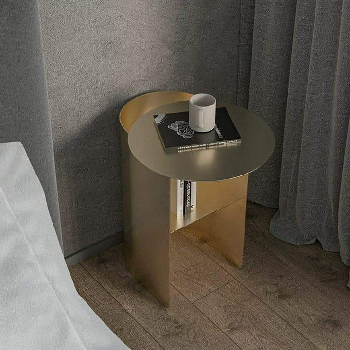 TARAZA Modern Stainless Steel Side Table