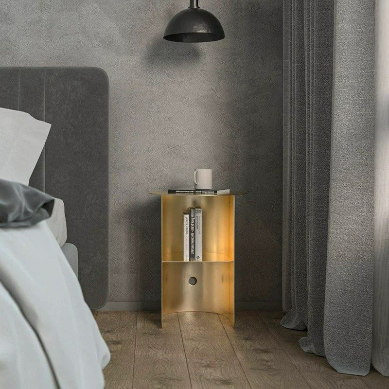 TARAZA Modern Stainless Steel Side Table