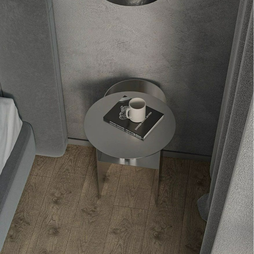 TARAZA Modern Stainless Steel Side Table