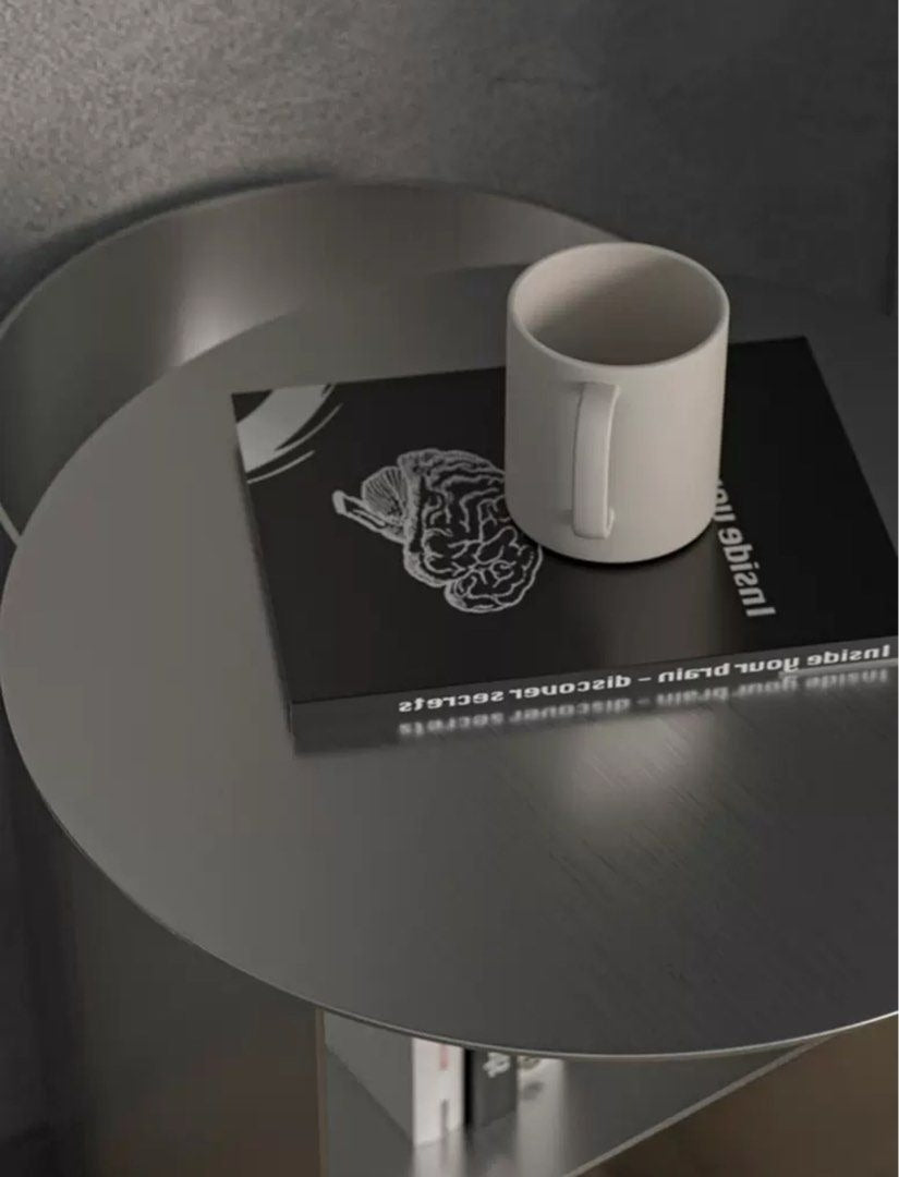 TARAZA Modern Stainless Steel Side Table