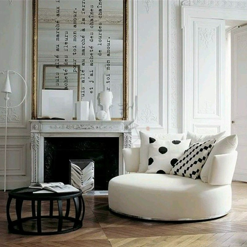 DARREN Modern Round Lounge Chair