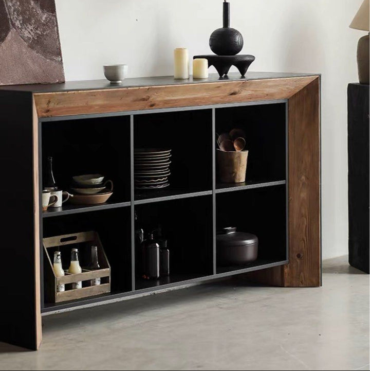 KERARO Modern Ash Wood Sideboard