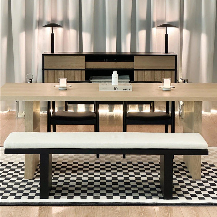 BETHAN Modern Solid Wood Dining Bench