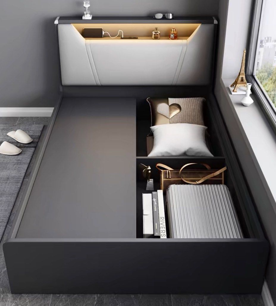 KALZE Modern Storage Bedframe