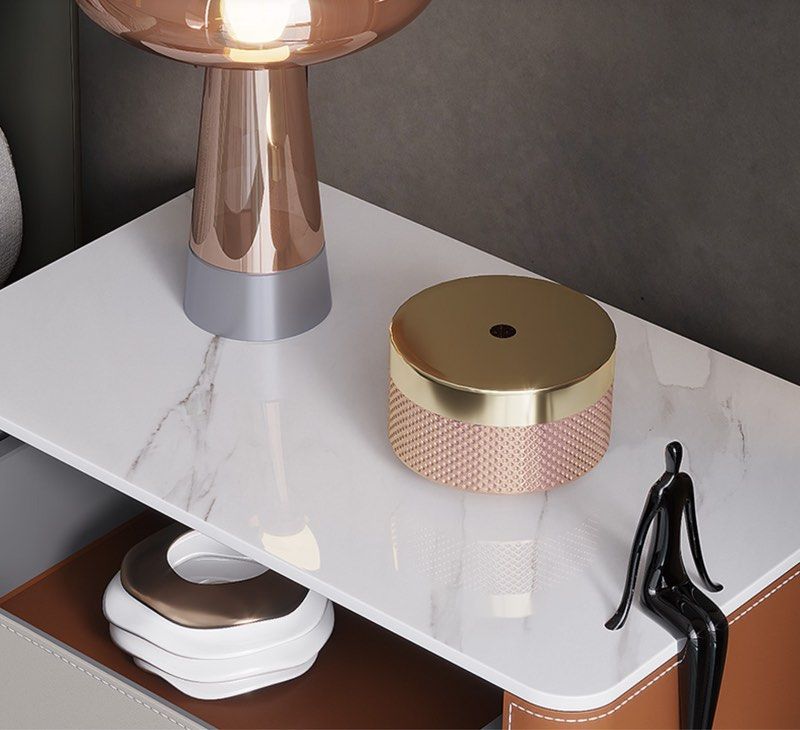 KANDRO Leather Bedside Table