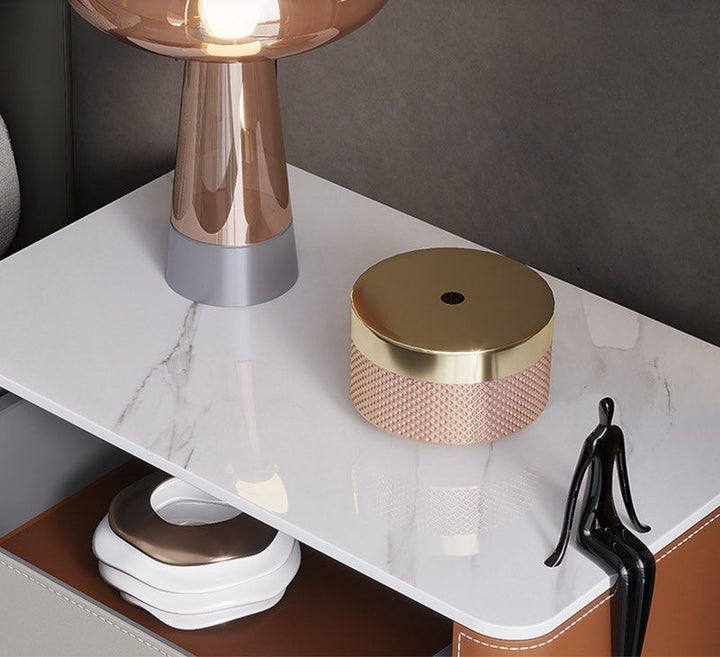 KANDRO Leather Bedside Table