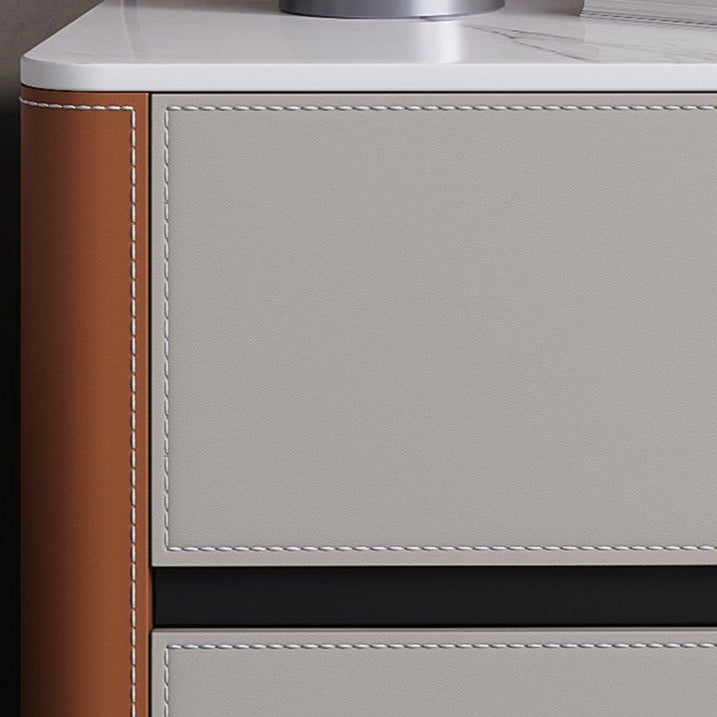 KANDRO Leather Bedside Table