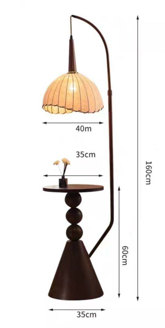 GESSERIT French Side Table Standing Lamp