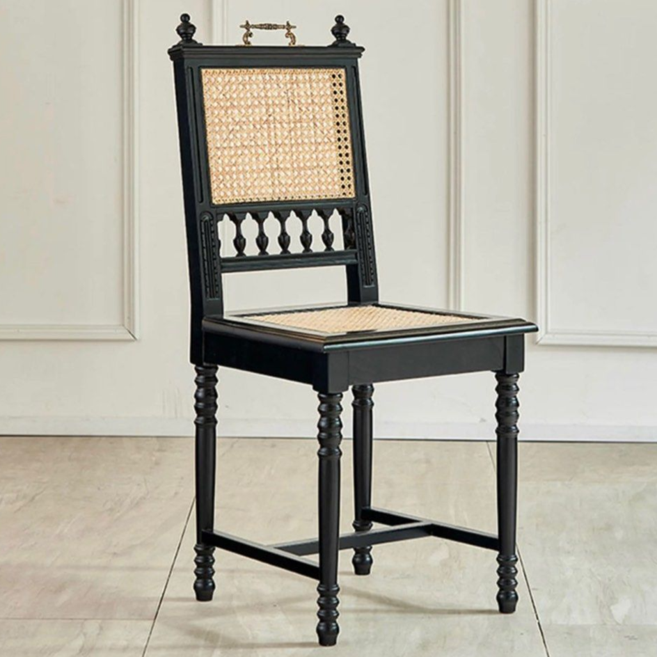 ETIENNE Mid-Century Rattan Dining Chair