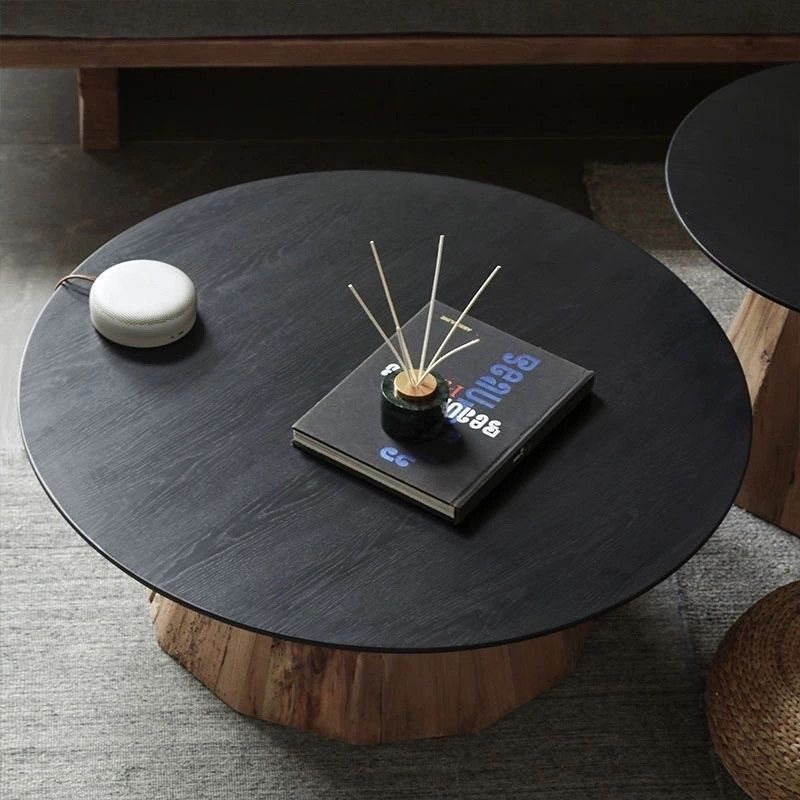 GUILLARD Rustic Solid Wood Coffee Tables