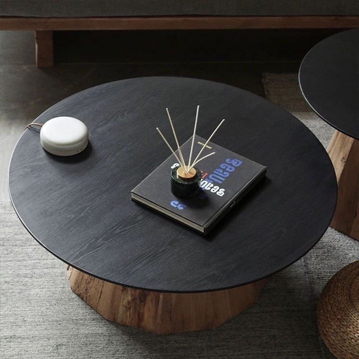 GUILLARD Rustic Solid Wood Coffee Tables