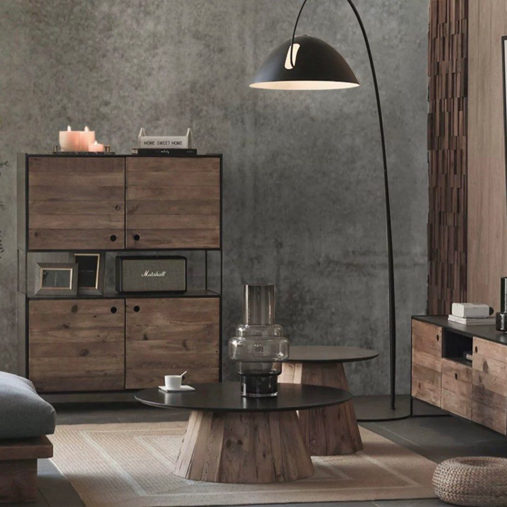 GUILLARD Rustic Solid Wood Coffee Tables