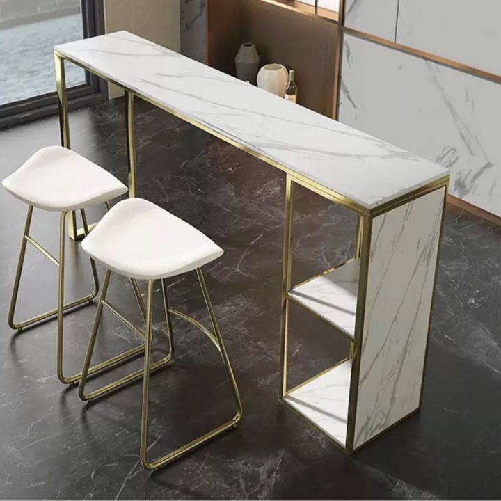 HERZ Modern Marble Bar Table & Stools