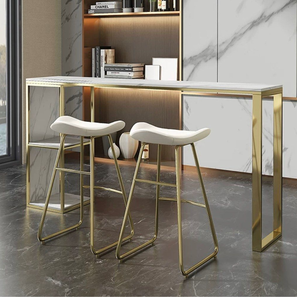HERZ Modern Marble Bar Table & Stools