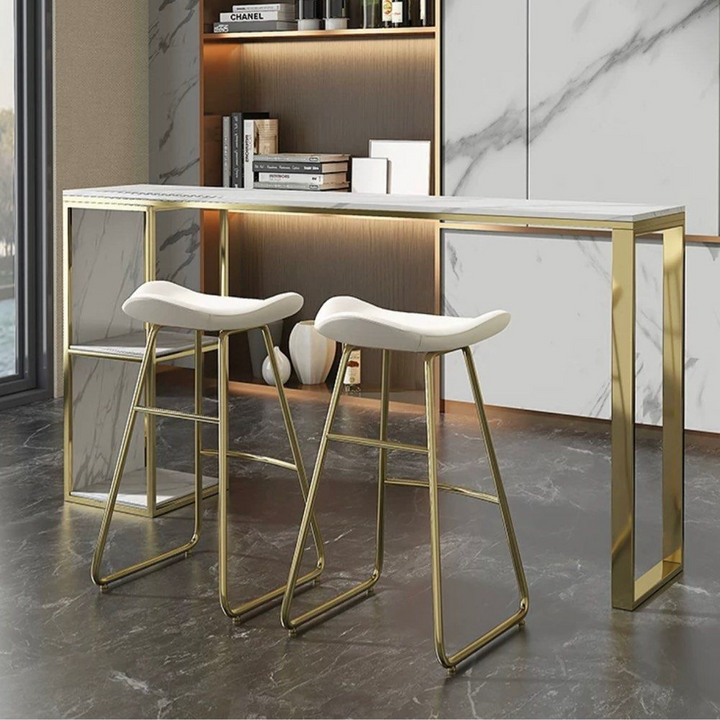 HERZ Modern Marble Bar Table & Stools