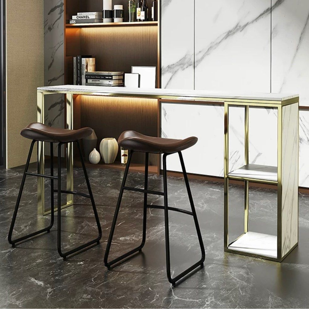 HERZ Modern Marble Bar Table & Stools