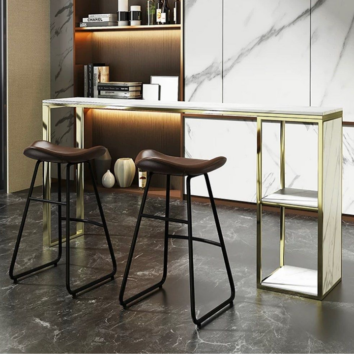 HERZ Modern Marble Bar Table & Stools