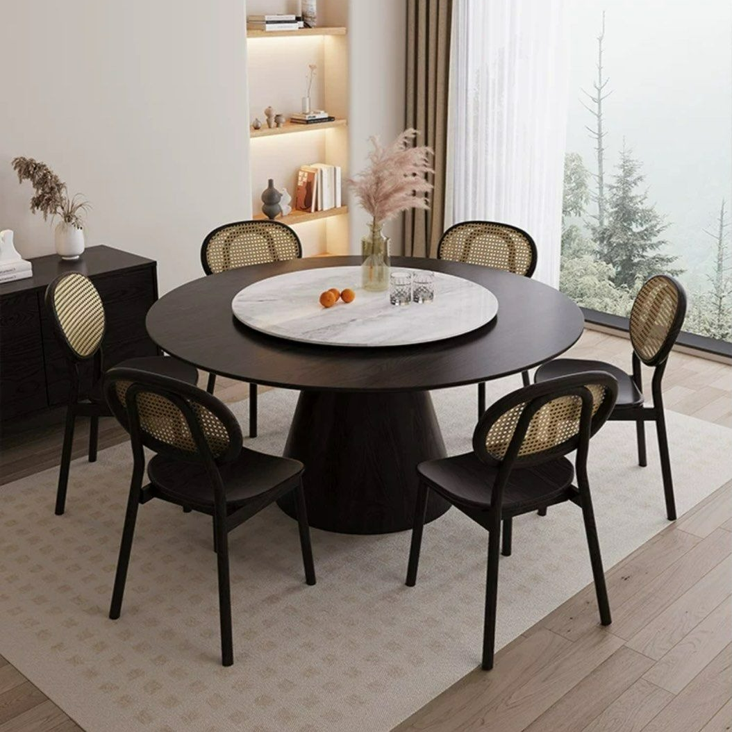 HUNTER Modern Solid Wood Round Dining Table