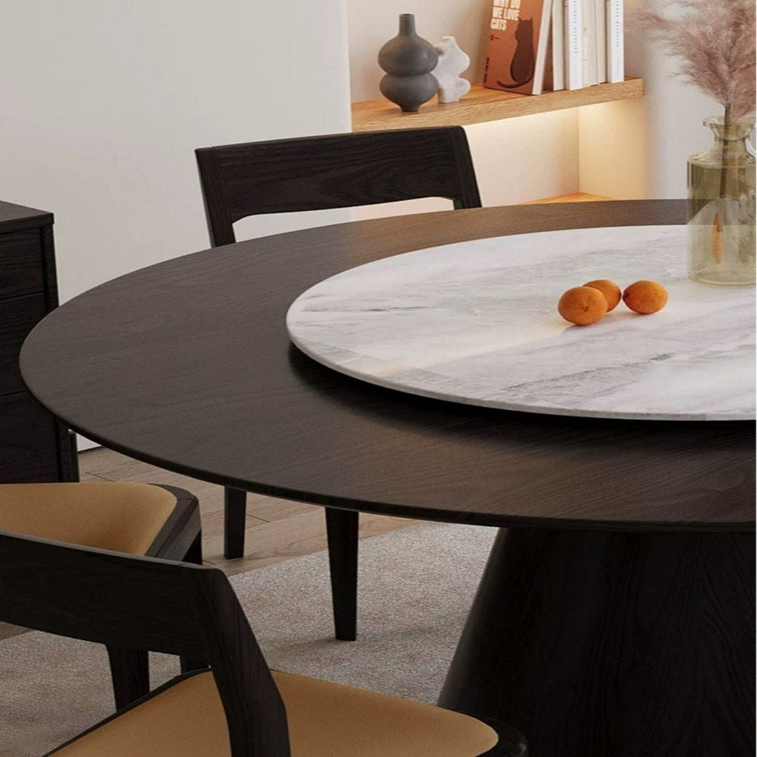 HUNTER Modern Solid Wood Round Dining Table