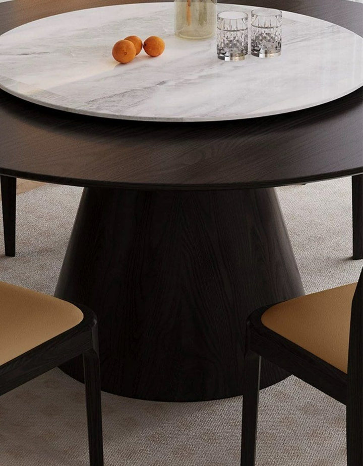HUNTER Modern Solid Wood Round Dining Table