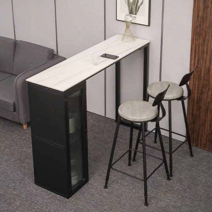QUEN Modern Bar Table With Storage