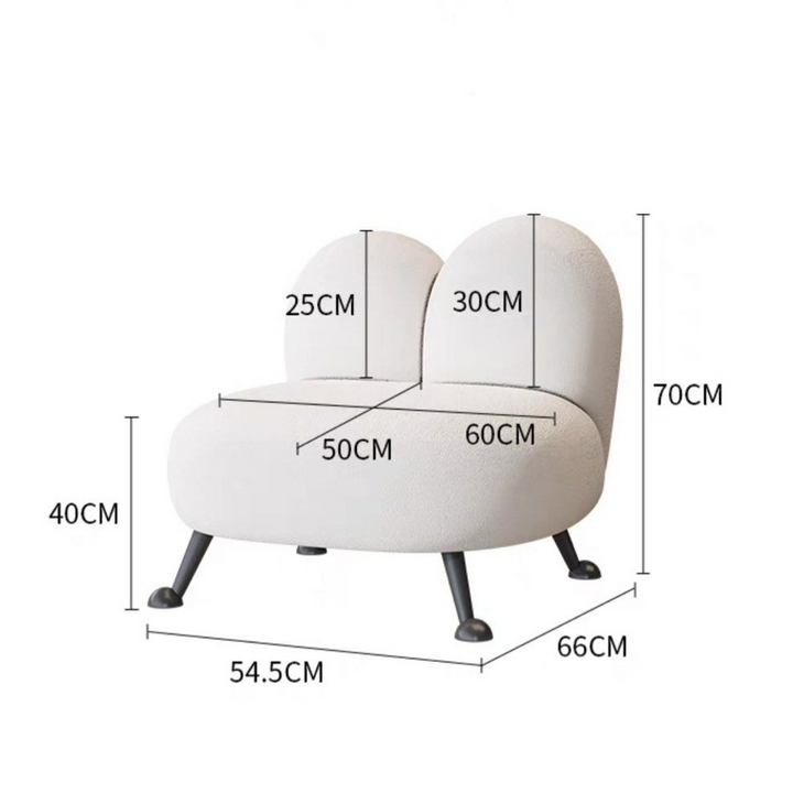 JENNA Modern Velvet Lounge Chair