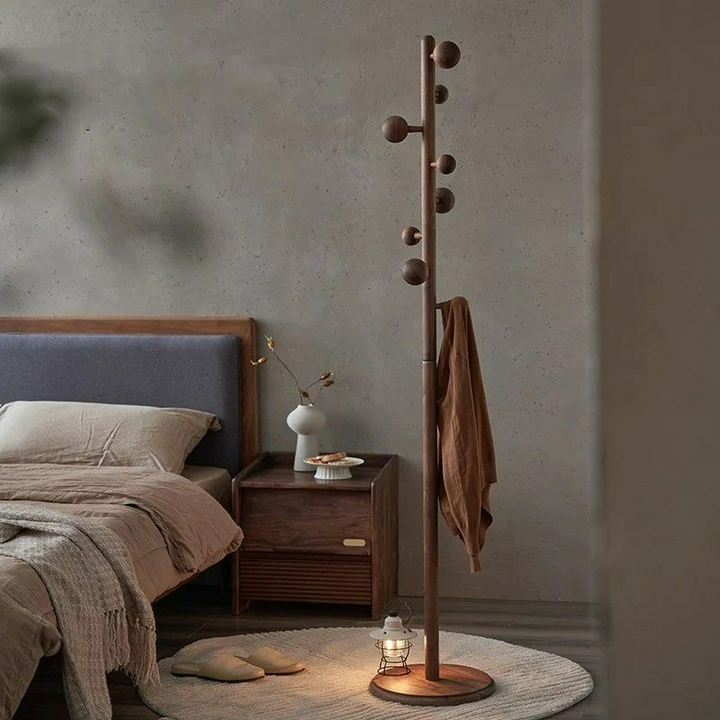 FINN Solid Wood Rivet Coat Rack