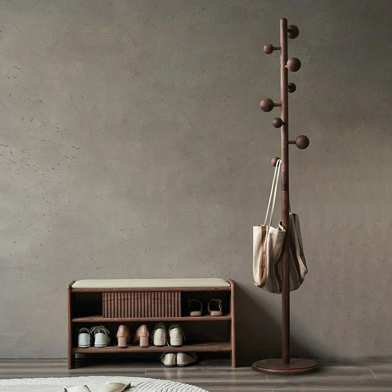 FINN Solid Wood Rivet Coat Rack