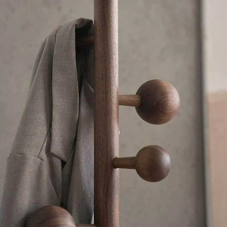 FINN Solid Wood Rivet Coat Rack