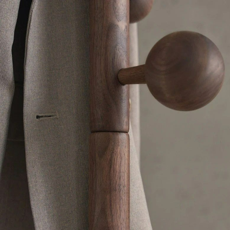 FINN Solid Wood Rivet Coat Rack