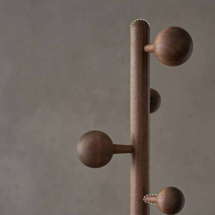 FINN Solid Wood Rivet Coat Rack