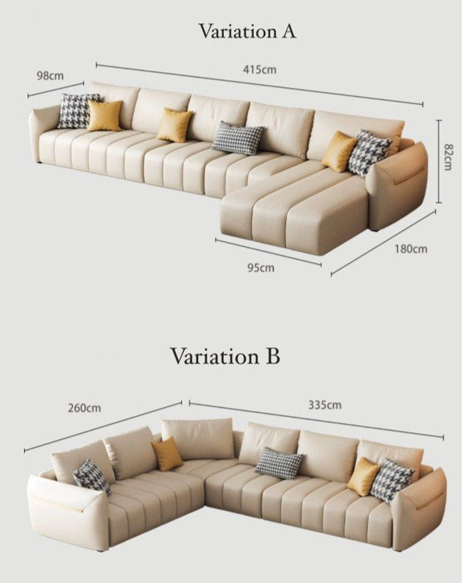 REMARIS Modern Leathaire Sofa