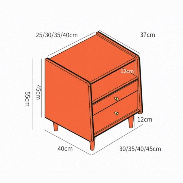 KEGGE Solid Wood Nightstand