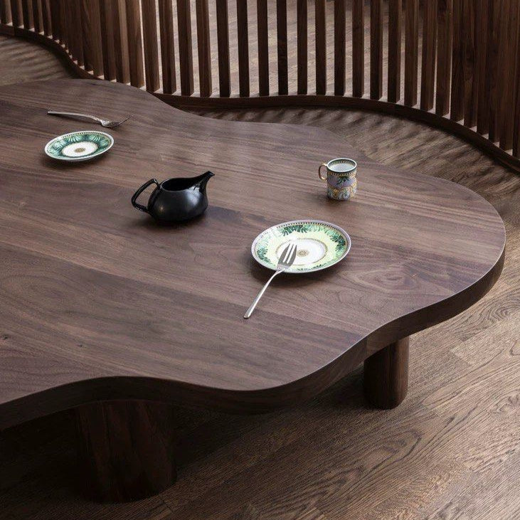 KELSHER Modern Solid Wood Coffee Table