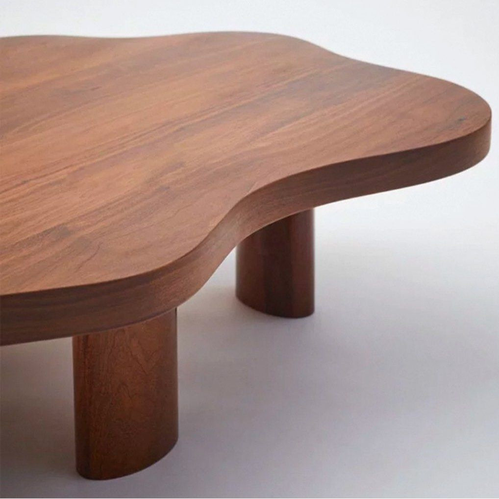KELSHER Modern Solid Wood Coffee Table