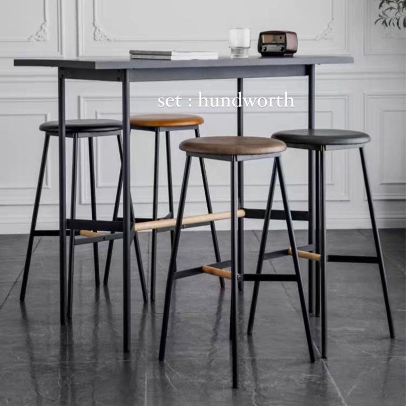 RAYSTON Modern Bar Table & Stools