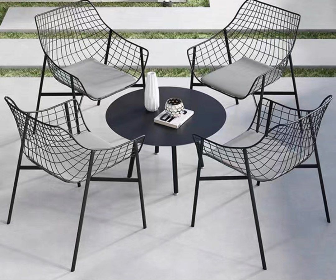 MILLIE Modern Outdoor Steel Mesh Chair
