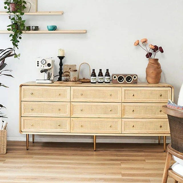 ALKINOOS Solid Wood Drawer Chest