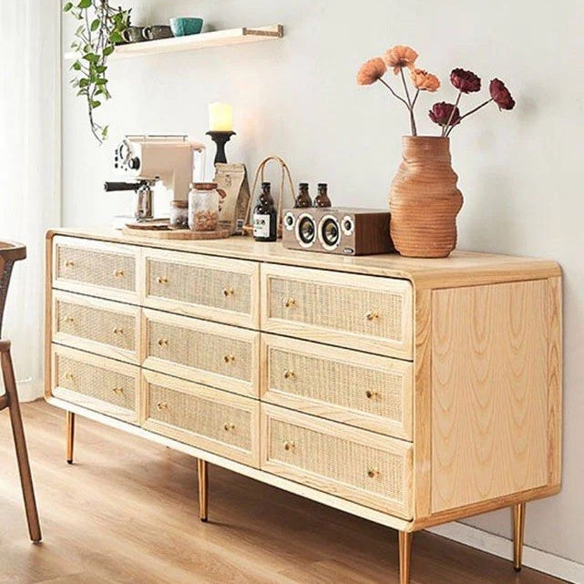 ALKINOOS Solid Wood Drawer Chest