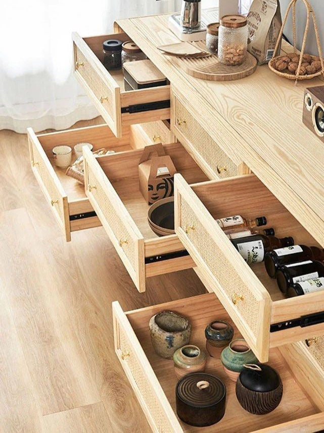 ALKINOOS Solid Wood Drawer Chest