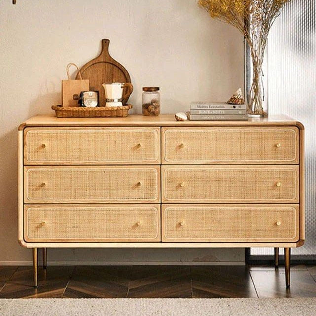 ALKINOOS Solid Wood Drawer Chest