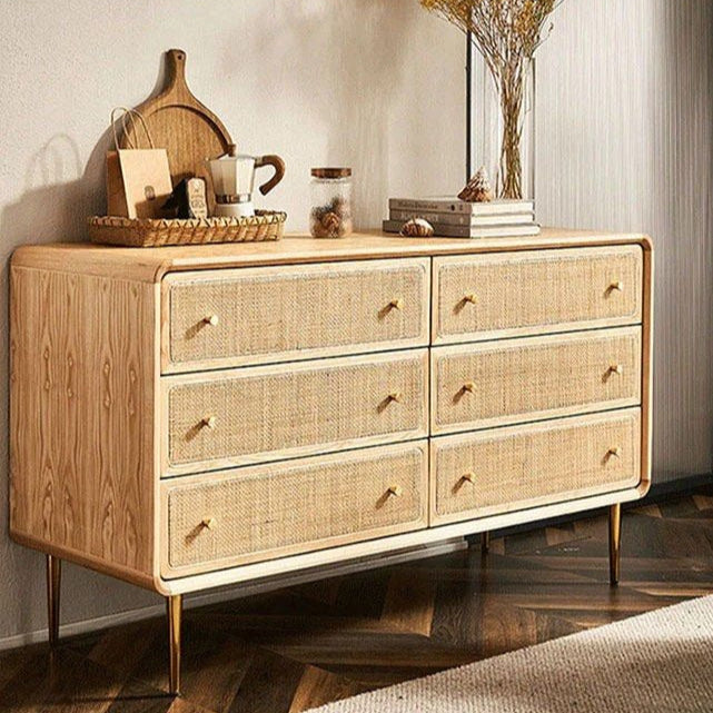 ALKINOOS Solid Wood Drawer Chest