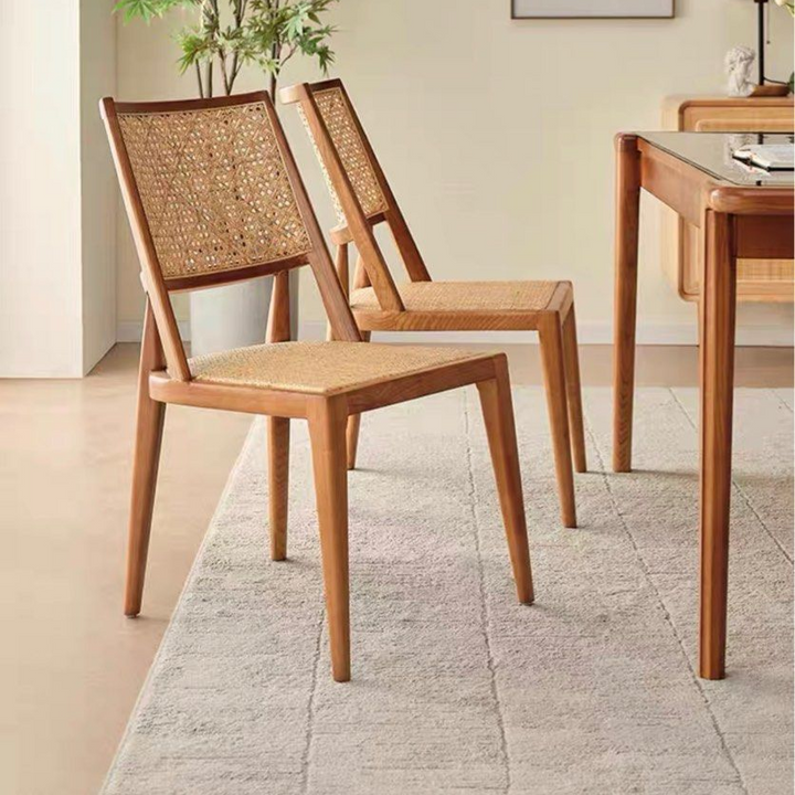 GARGAN Rustic Rattan Dining Chair