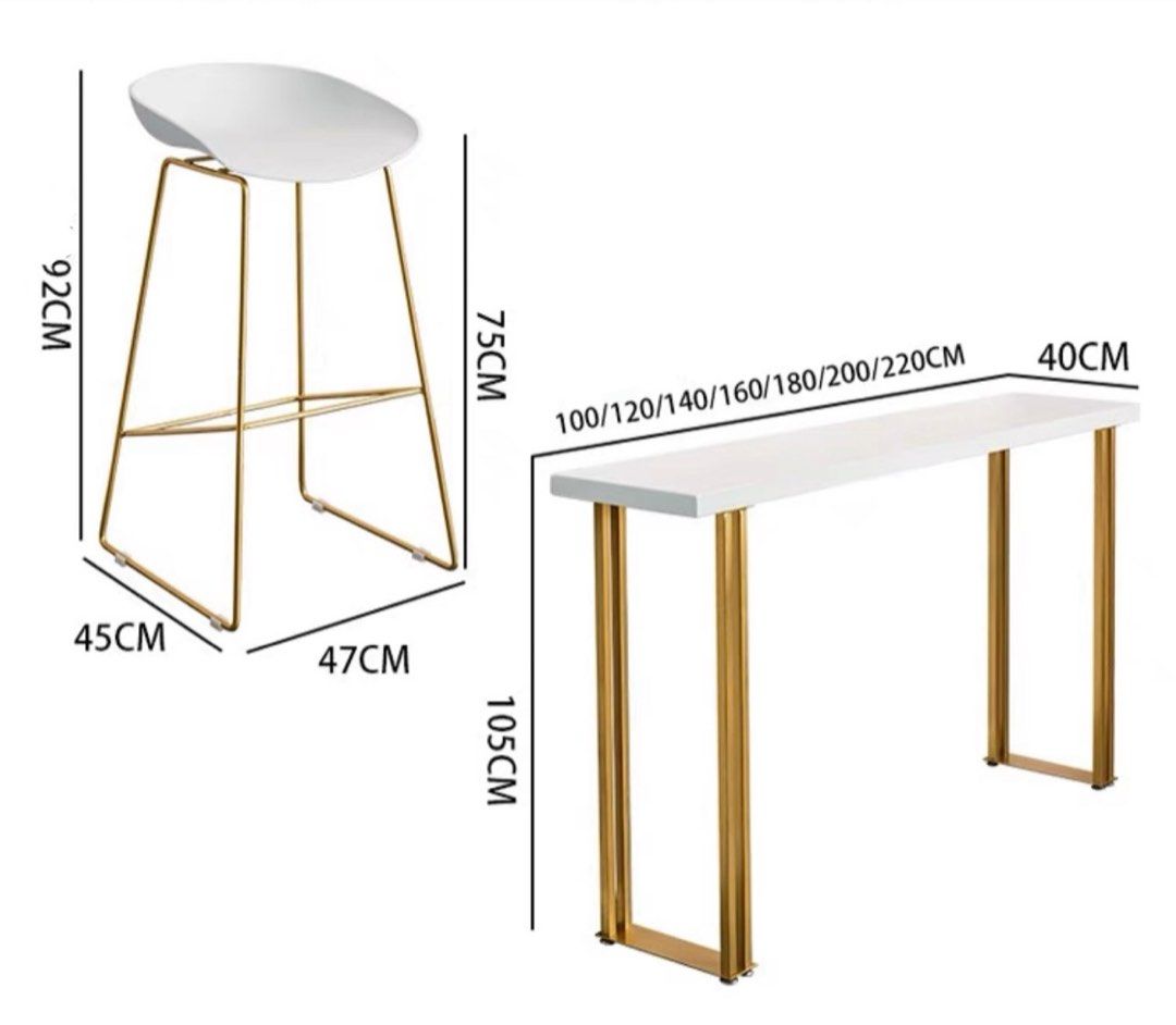 ASLEN Modern Marble Bar Table
