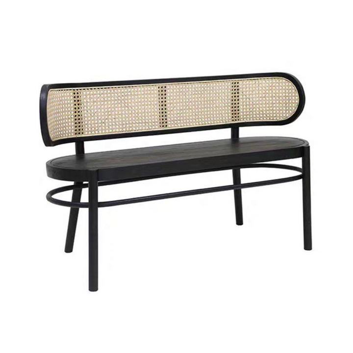 SABLE Rustic Rattan Dining Bench