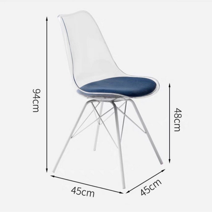 DIBNY Modern Acrylic Dining Chair