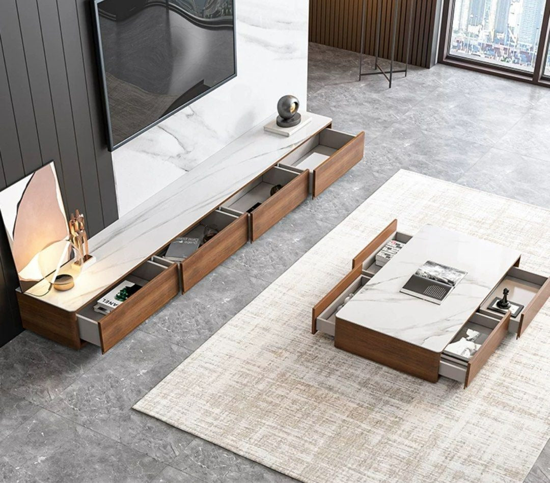 BALOR Modern TV Console & Coffee Table