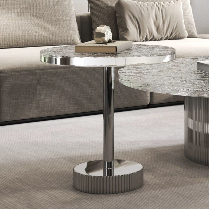 TIORA Modern Round Coffee Table