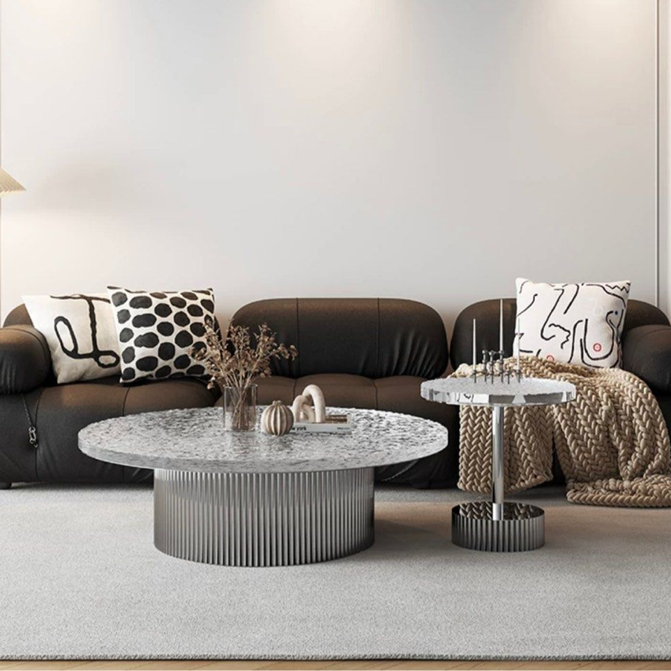 TIORA Modern Round Coffee Table