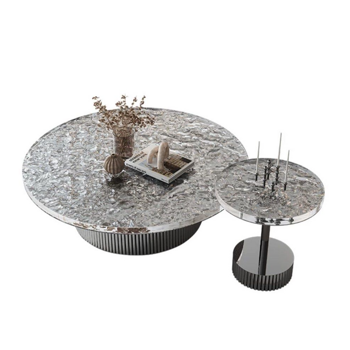 TIORA Modern Round Coffee Table